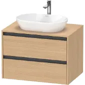 Duravit Ketho.2 Konsolenwaschtischunterbau wandhängend, 800x568x550mm, 2 Schubkästen, K24895030300000