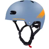 Cratoni C-Mate Jr Kinder Fahrradhelm - petrol-orange metallic matt