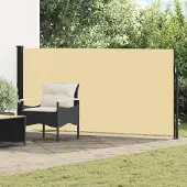 Syfax Ausziehbare Seitenmarkise Rechteckig 117 x 300 cm Polyester