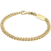 KUZZOI Armband 925 Sterling Silber in Gold | Gr.: 23 cm