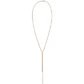 Elli Y-Kette "Halskette Y-Kette Stab Minimal 925 Silber" Gr. 45, rosa (rosegold), Halsketten, Damen, ohne Stein, Silber 925 (Sterlingsilber), Y-Kette
