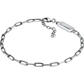 KUZZOI Armkette "Armband Herren Gliederkette Oval 925 Silber" Gr. 190, schwarz, Armbänder, Herren, Silber 925 (Sterlingsilber), Armkette