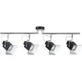 Paulmann Spotlights Cinema Balken max.4x50W GU10 Schwarz matt 230V Metall