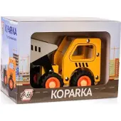 Daffi Holzauto mit Reifen Bagger D-137 41370