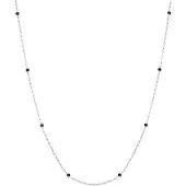 Elli Silberkette "Halskette Solitär Glamouröse Kristalle 925 Silber" Gr. 45, silber, Halsketten, Damen, mit Stein, Silber 925 (Sterlingsilber), Silberkette