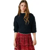 Pepe Jeans für Damen. PL7000016 Charil marineblauer Pullover (S), Lässig, Acryl