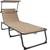 OEM XXL-Sonnenschirm-Liege, schnelltrocknend, 200x70cm, schwarz/beige