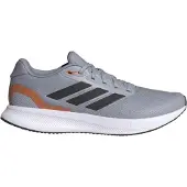 Adidas Laufschuh PERFORMANCE "RUNFALCON 5", Herren, Gr. 47, grau (halo silber, core schwarz, dusky orange), Synthetik, Textil, Schuhe Laufschuh