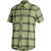 Maier Sports Herren Kasen Kurzarmhemd green check 50