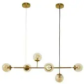 Azzardo AZ4699 Pendelleuchte HELIOS 6 Gold