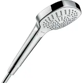 Hansgrohe Croma Select E, Handduschbrause mit Kopf, Chrom, Weiß, Wand