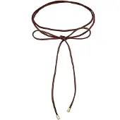 Elli Choker "Halskette Choker Velour Leder Schwarz 925 Silber" Gr. 36, braun, Halsketten, Damen, ohne Stein, Silber 925 (Sterlingsilber), Choker