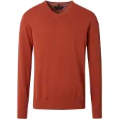 Casamoda Pullover V-Ausschnitt Orange Brick