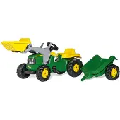 Rolly Toys Trettraktor mit Lader und Anhänger John Deere