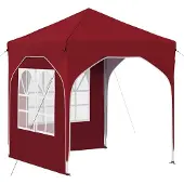 Syfax Pop-up Partyzelt 192 x 192 x 245 cm Bordeauxrot