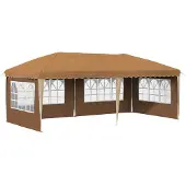 Syfax Pop-up Partyzelt 575 x 289 x 245 cm Beige