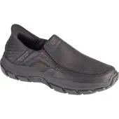 SKECHERS Slip-In-Sneakers „Elgin Respected“ aus Leder, Schwarz 47.5 EU