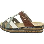 Rieker 62989-90 (37/olive/mint/offwhite/)