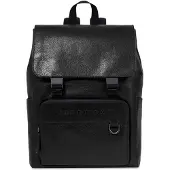 The bridge Damiano Leder-Rucksack mit Klappe 063423EX Schwarz/Ruthenium