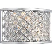 ENDON Kinkiet HUDSON, verchromt, 2xE14x15W, Kristall, Abmessungen: 15x25,5x10,5 cm, IP20,