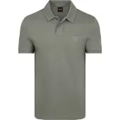 BOSS Elegantes Slim Fit Poloshirt in Grün für Herren mit Stickerei