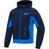 Alpinestars Radium Tech Motorrad Zip Hoodie, blau, 4XL