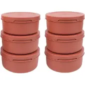 ZiiPa Pizzateigbox – ø 16 cm / 250 Gramm – Terrakotta – 6 Stück
