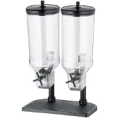 Aps FRESH+EASY Cerealienspender, Lagerbehälter und Spender für Frühstückscerealien, Deckelfarbe: schwarz, duo