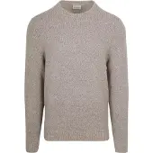Suitable Pullover Boiled Wool Taupe - adult