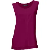 HEINE Shirttop , Damen, Gr. 42, lila (beere), 95% Viskose, 5% Elasthan, Webware:100% Viskose, unifarben, Rundhals, Tops Shirttop