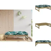 vidaXL Gartenhocker 120x80 cm Kiefernholz Imprägniert - Gartensofaelemente