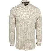 Suitable Hemd Druck Beige
