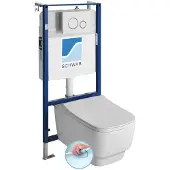 Sapho Wand-WC BELLO spülrandlos, mit UP-Spülkasten, weiß