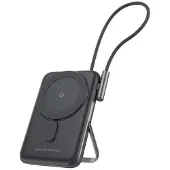 Choetech B735 magnetische Powerbank 10000mAh 20W PD + USB-C-Kabel (schwarz)