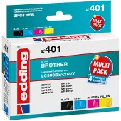 Edding Tintenpatrone EDD-401 Multipack Brother LC900