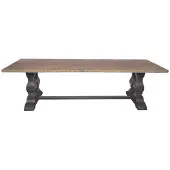 Signature - Esstisch aus massivem Kiefernholz mit Alt-Holzfüßen L280 cm