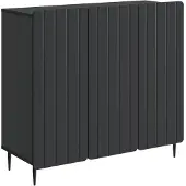vidaXL Sideboard Schwarz 89 x 34,5 x 82 cm Holzwerkstoff
