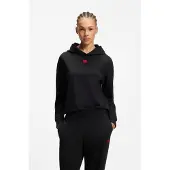 HUGO für Damen. 50556816 Signature Sweatshirt schwarz (L), Heimtextilien, Baumwolle, Langarm