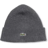 Lacoste Knitted Mütze Wolle Anthrazit
