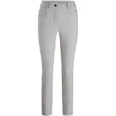 Goldner Stretch-Hose "Lange Schlupfhose BELLA" Reißverschlusstaschen im VT Rückteil Gesäßtaschen