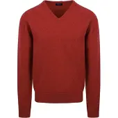 William lockie V-Auschnitt Pullover Lammwolle Dobonnet