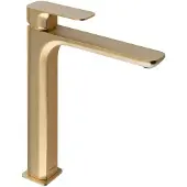 Sapho SPY Waschtischarmatur, hoch, verlängerter Gussauslauf, Gold matt