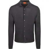Suitable Cardigan Shirt Merino Anthrazit