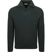 Suitable Half Zip Trui Tias Cooldry Knit Mosgroen - XXL