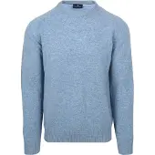 Steppin' Out Pullover Lammwolle Blau