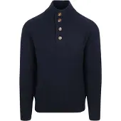 Steppin' Out Mocker Pullover Lammwolle Navy