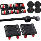 Markenlos Robuste Drehtransporträder Set 9 Teile