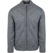 Steppin' Out Strickjacke Melange Blau Grau