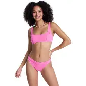 Roxy Bikini-Hose "Paradise Moderate", Damen, Gr. XL, pink (sangria sunset), Obermaterial: 86% Polyester, 14% Elasthan., Badehosen Bikini-Hose
