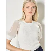 Apricot Bluse Damen Viskose weiß, 42 835709-0001-00420